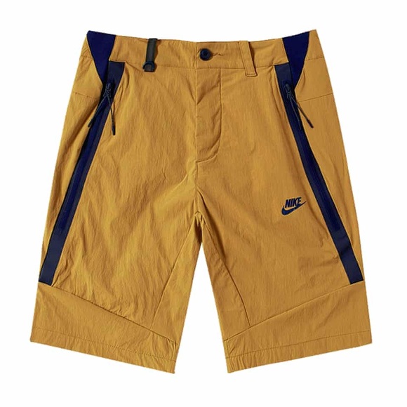 Nike Other - Nike Tech Woven Tan and Navy Blue Shorts Size Medium